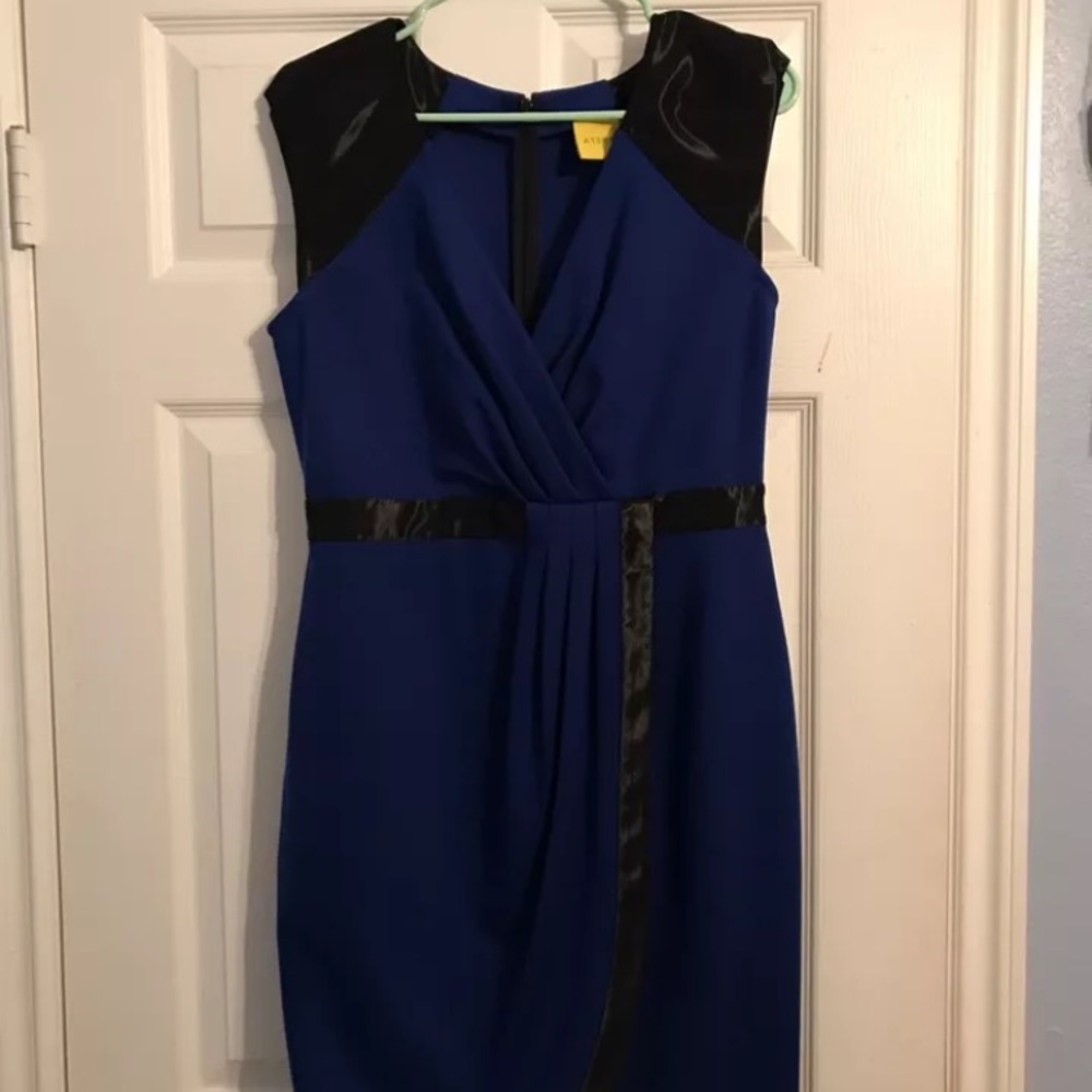 Black and blue dress