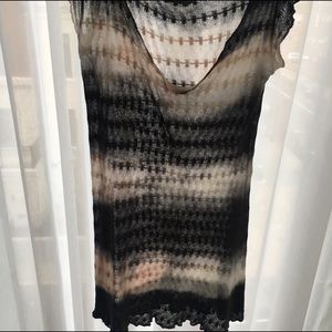 All saints knit sheer tie dye sweater