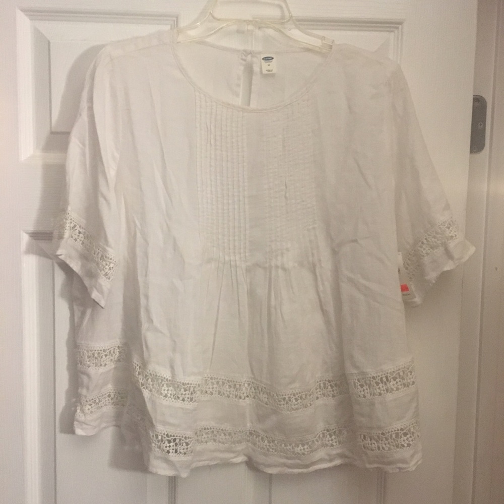 White Crochet Summer Top