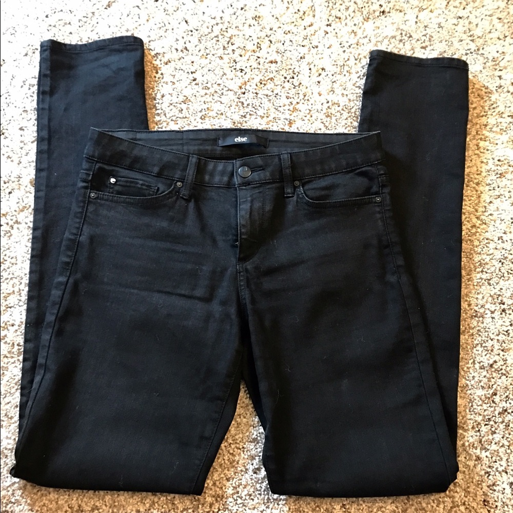 Else size 28 black skinny jeans