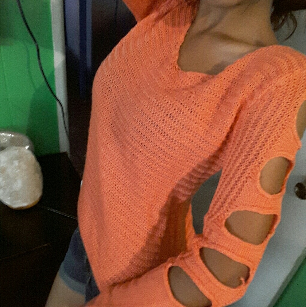 Distressed sweater