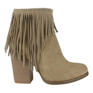 Fringe booties