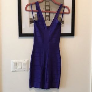 french connection Purple bandage dress