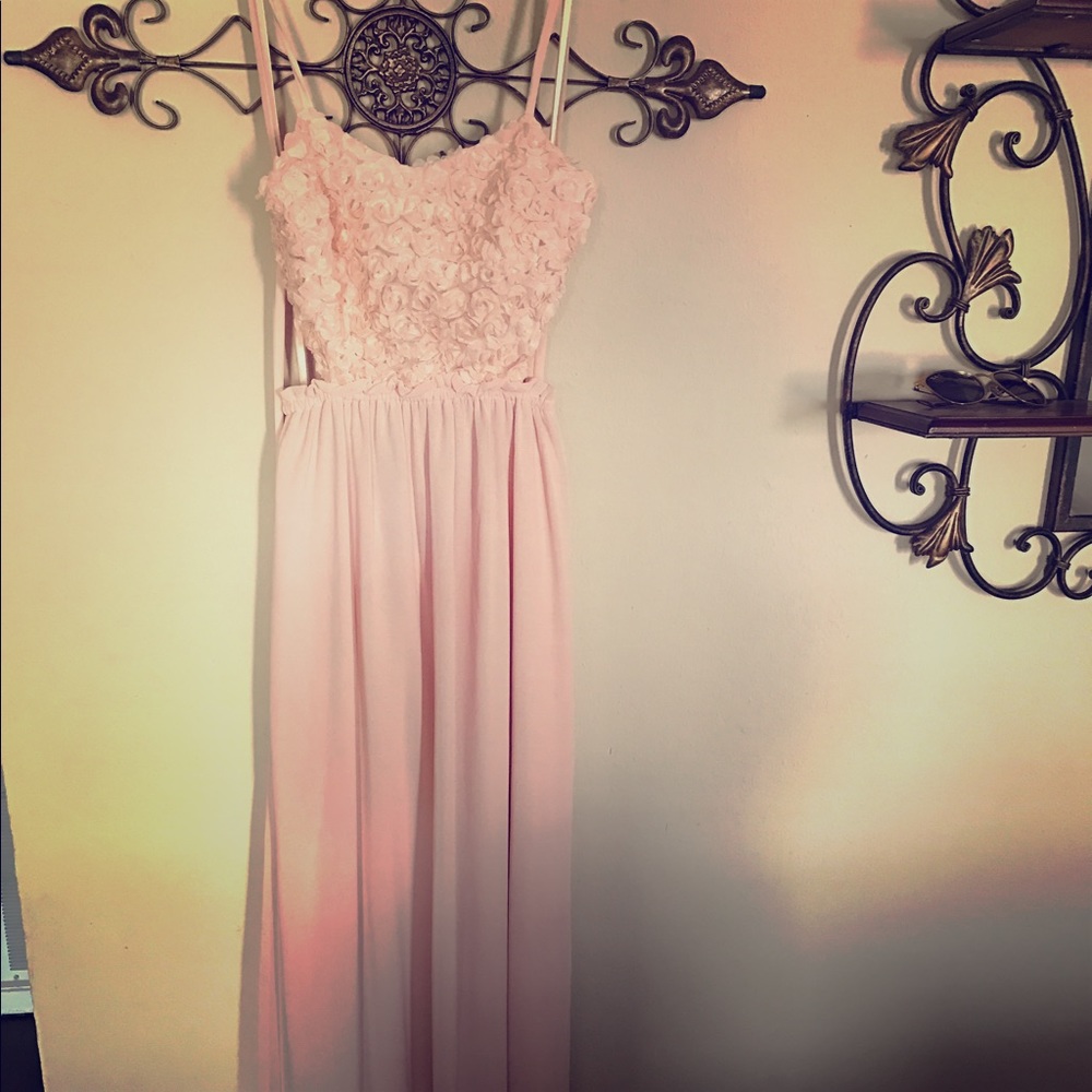 Pink pastel maxi dress in perfect condition!