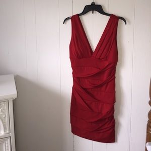 Sexy low cut cocktail dress