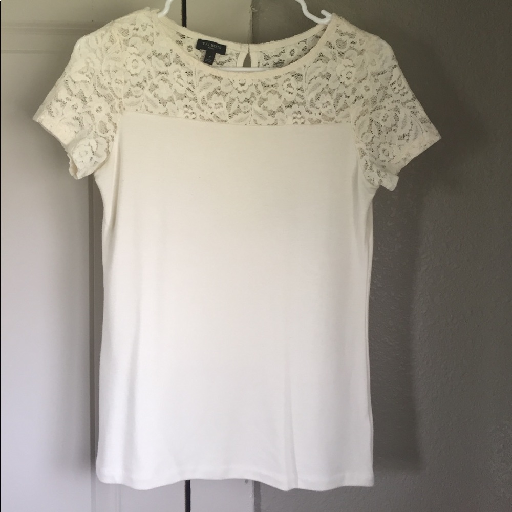 Talbots Petite Lace Shirt
