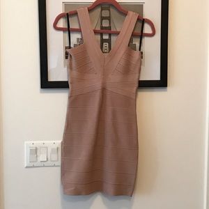 Dusty pink bandage dress BEBE