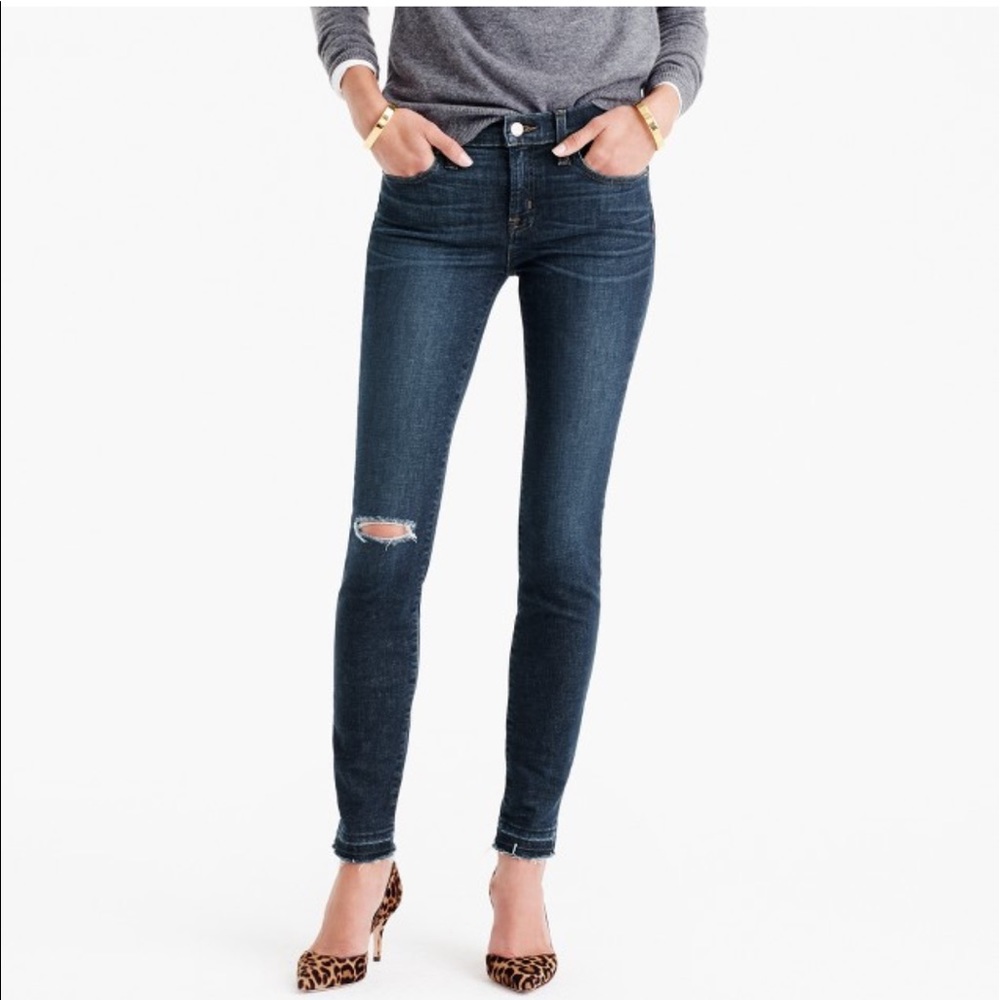 Petite toothpick jean in Point Lake wash