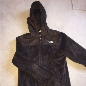 Brown fleece North Face Jacket