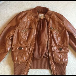 Faux Leather Jacket