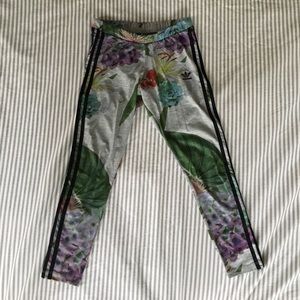 Size S Adidas Floral Yoga Pants