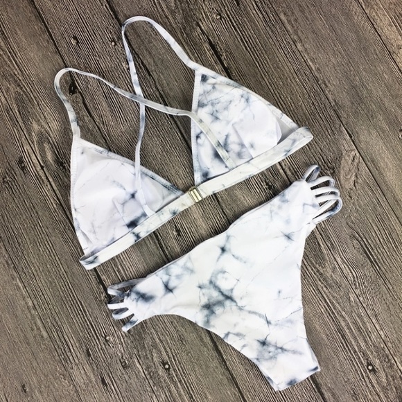Marble Print Bikini - Picture 2 of 3