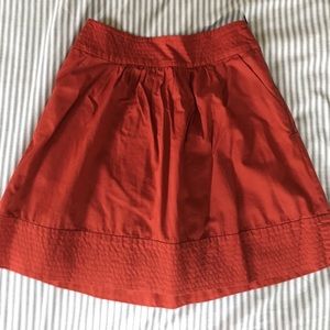 Anthropology Skirt with pockets and side zip