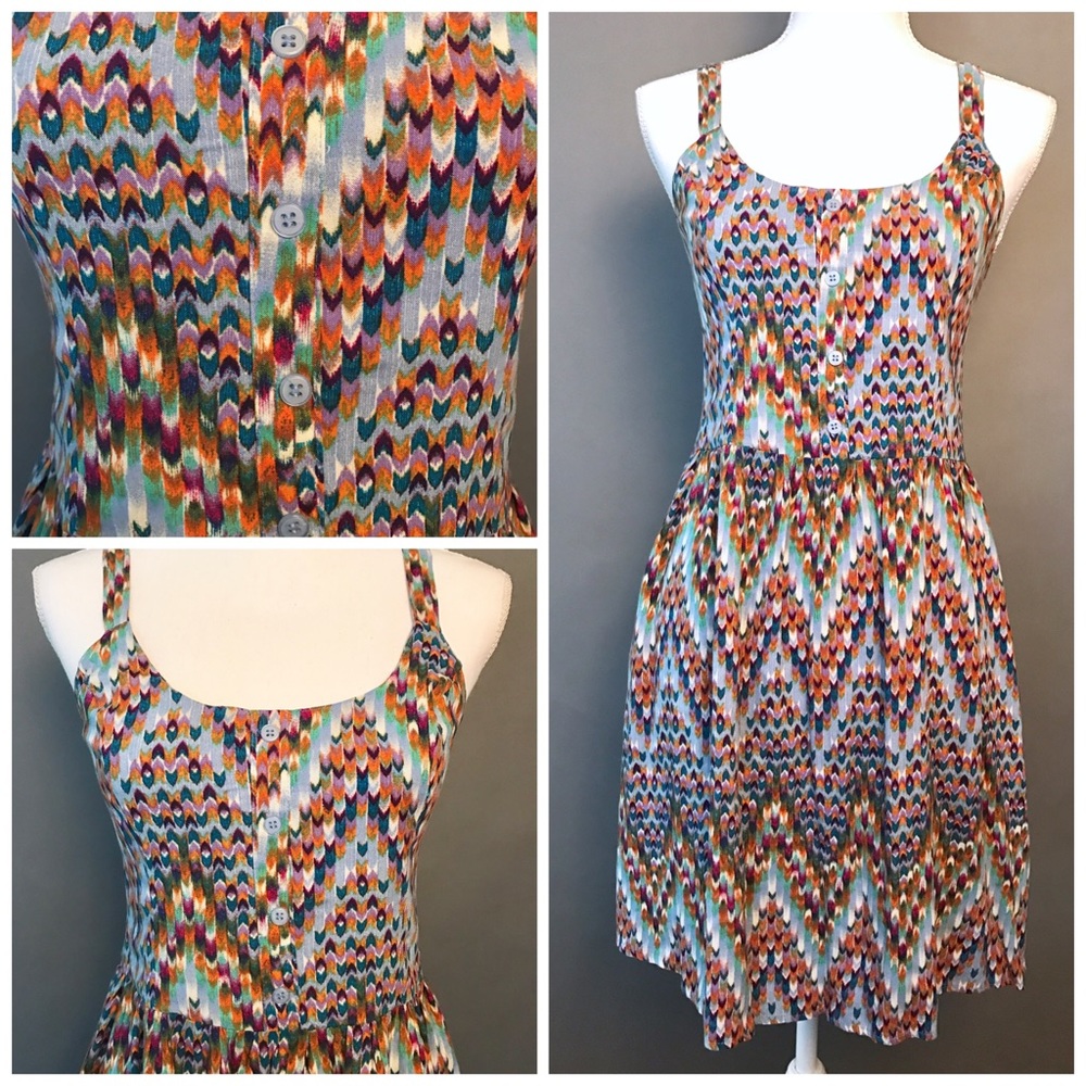 ⚡️SOLD⚡️Xhilaration Pale blue chevron summer dress