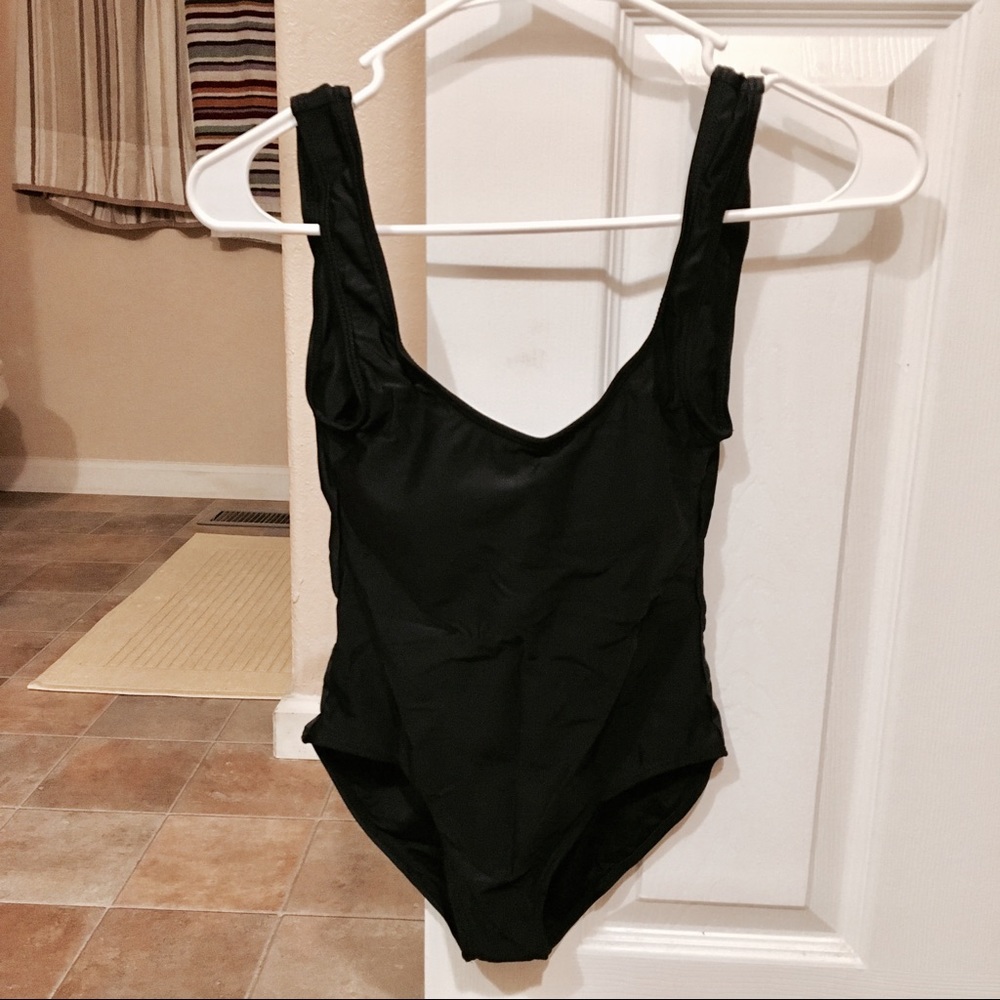 Black Backless Monokini