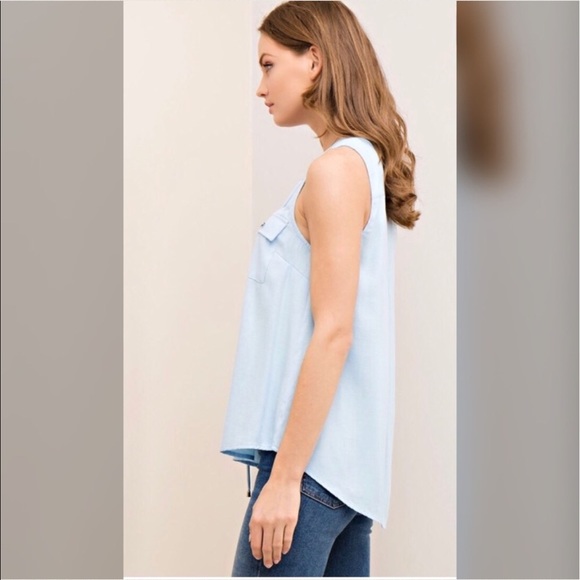 🌸Misty Lace Up Top - Picture 3 of 4