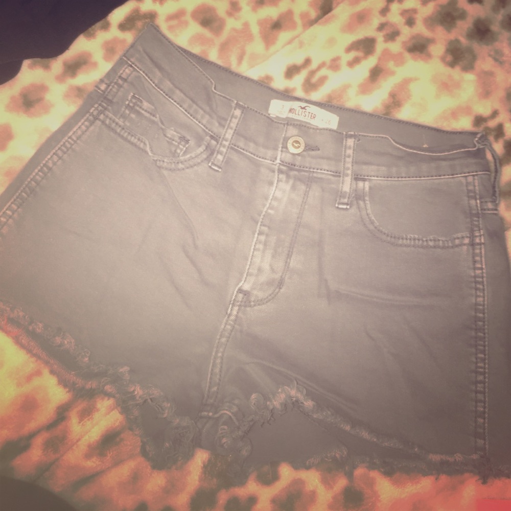 Gray Hollister High Rise Shorts