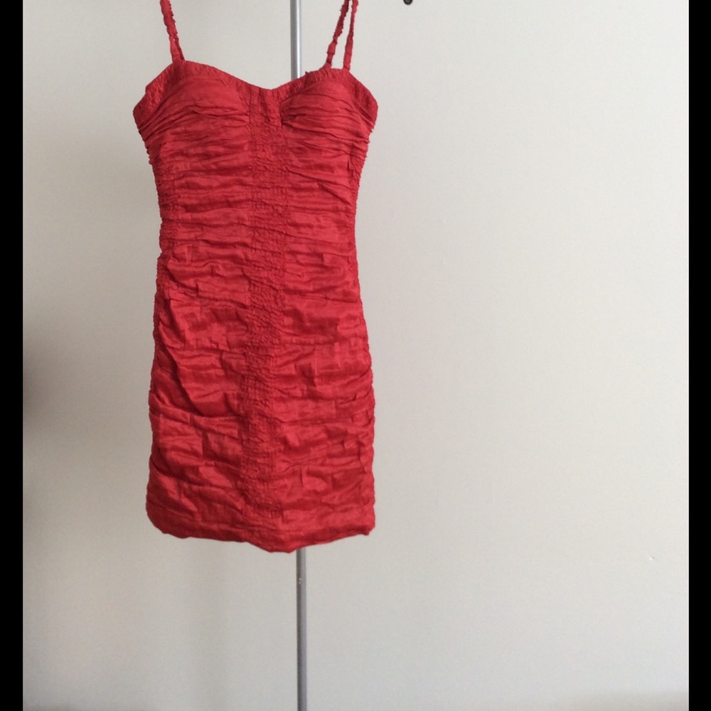 Red formal dress