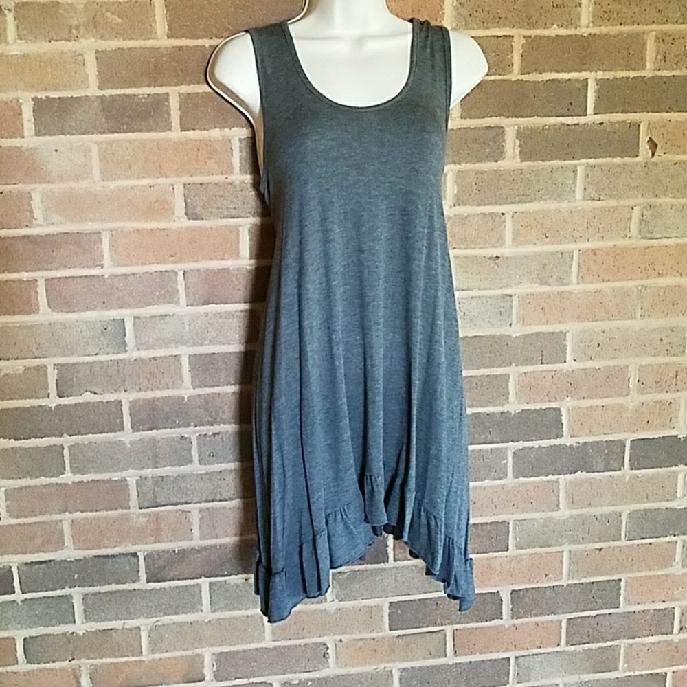 🌟Last One🌟 Charcoal Ruffle Tunic