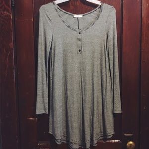 Lush black & white striped dress