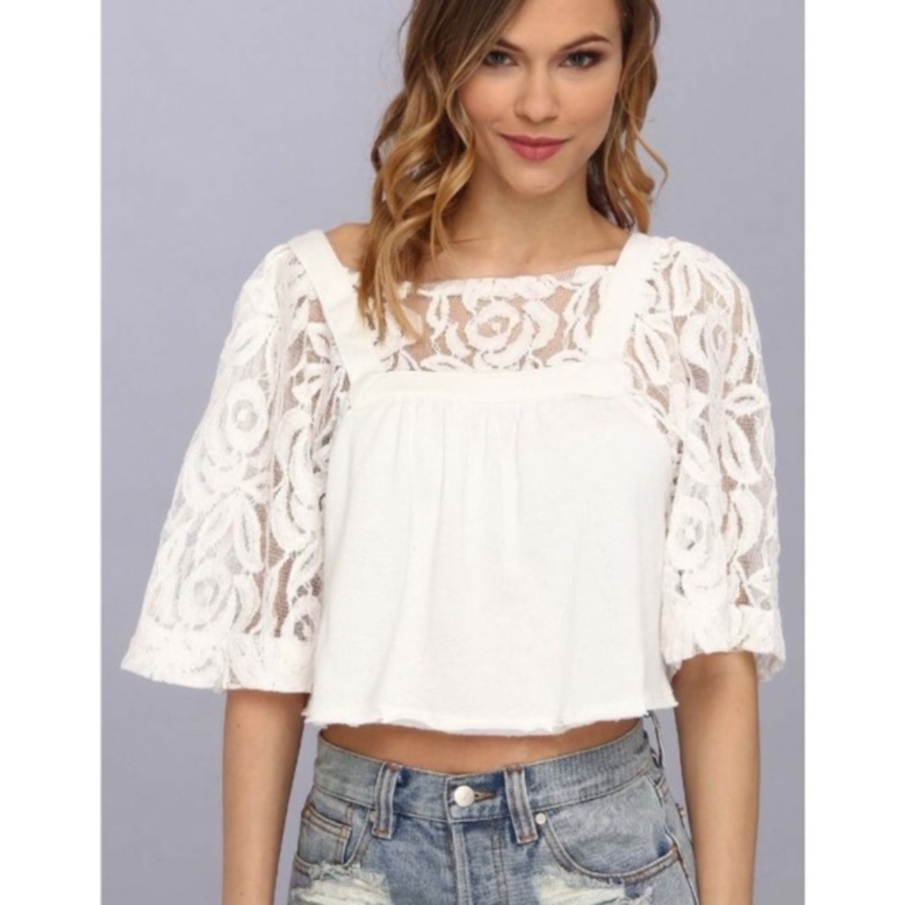 Lacey free people top