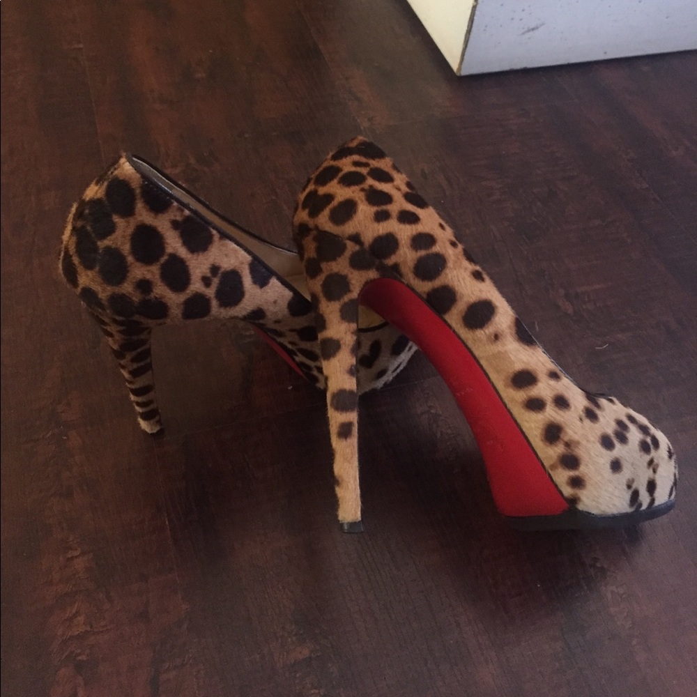 Christian Louboutin ponyhair pumps