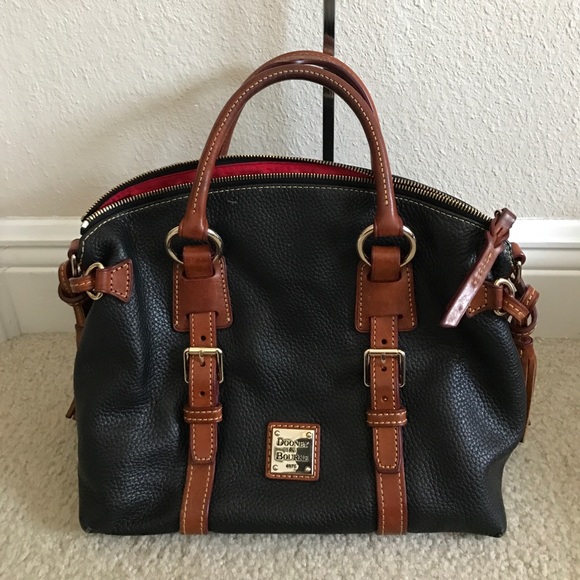Dooney & Bourke Handbags - Dooney & Bourke Pebble Leather Domed Satchel