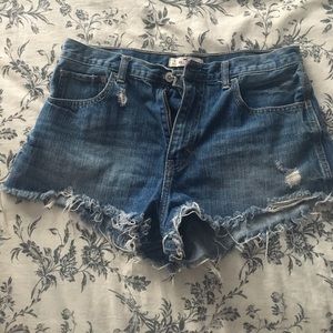 Denim shorts