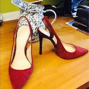 Burgundy Zara heels