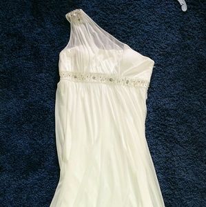 Full Length, size 14, off shoulder wedding gown