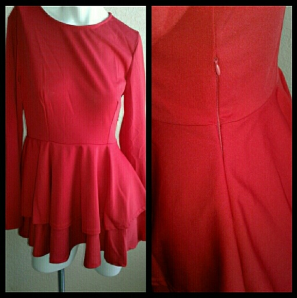 ❤⚘Layered Peplum Top❤⚘ - Picture 3 of 4