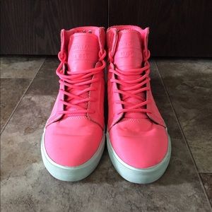 Women's Supra Skytop Neon Pink Shoes