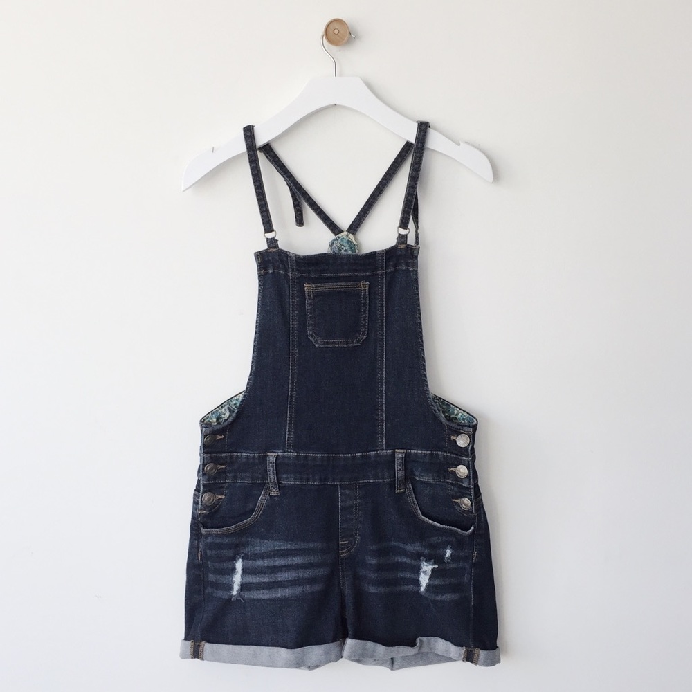 NWOT Wax jeans overall shorts