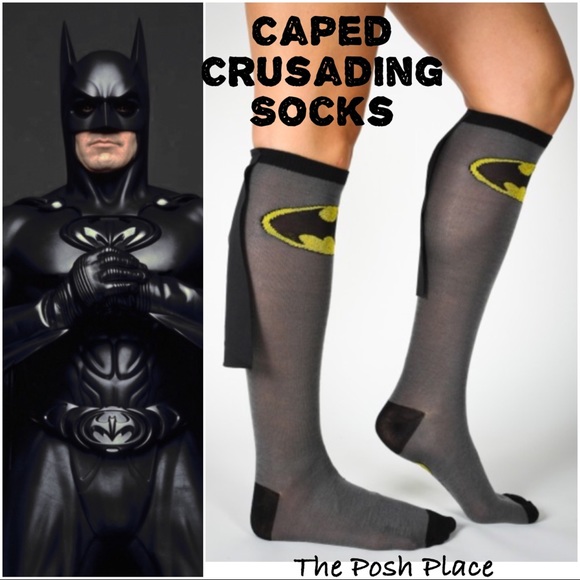 Accessories - Unisex Socks with Batman theme, Cape and all!