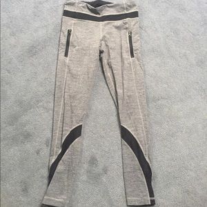 Grey and black lululemon 7/8 length