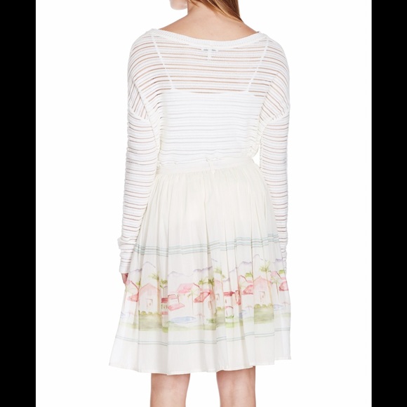 NWT Joie Sacha Hideaway Scenic Border Skirt - Picture 3 of 4