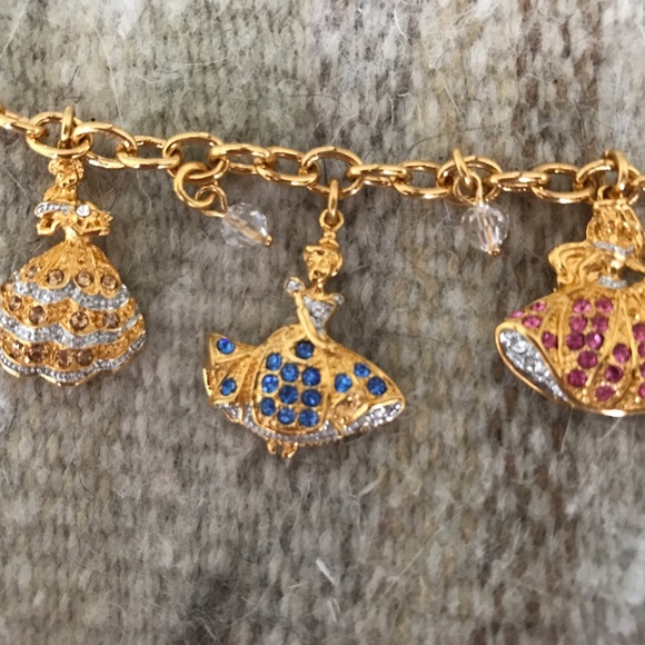 Swarovski Crystal Disney Princess Charm Bracelet Swarovski Crystal Disney Princess Charm Bracelet