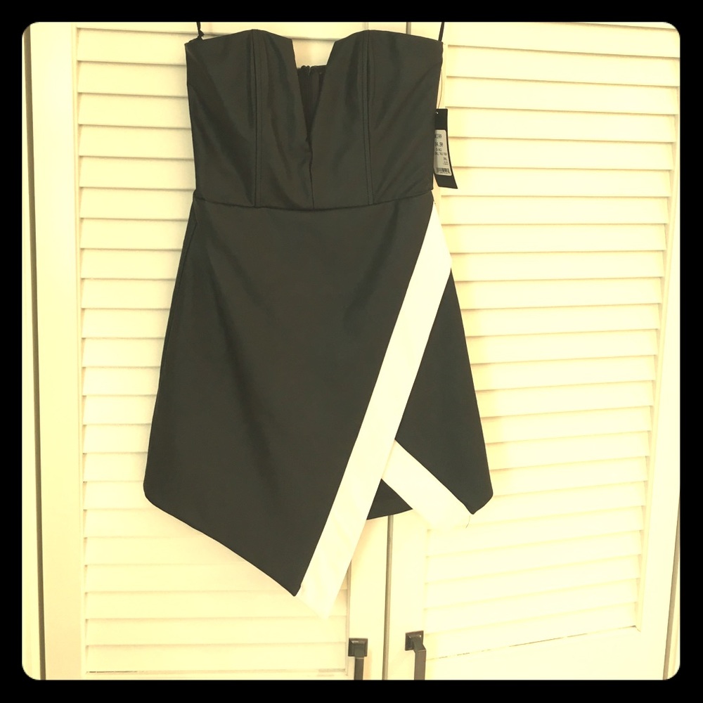 NWT faux leather mini dress