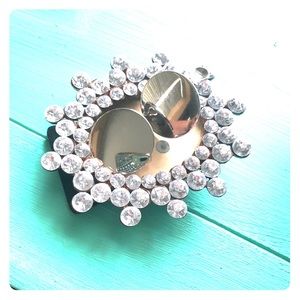 Silver clip earrings