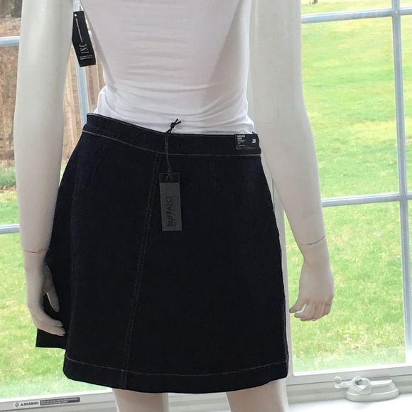 NEW BUFFALO DAVID BITTON dark denim jean skirt 29 - Picture 3 of 4