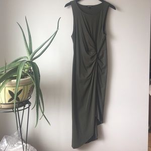 Olive green Express dress