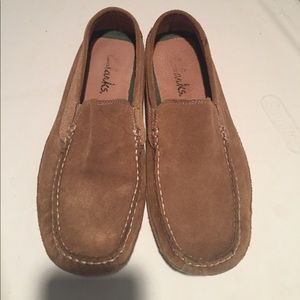 Men's tan suede loafers
