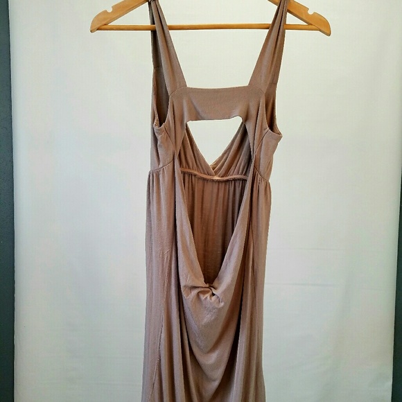 Lani taupe open back dress size Large - Picture 1 of 4