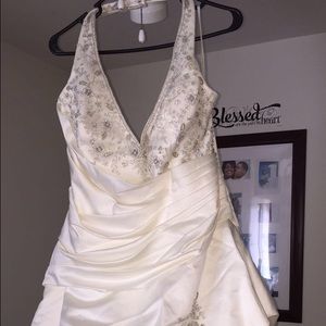 Ivory Halter Wedding Gown