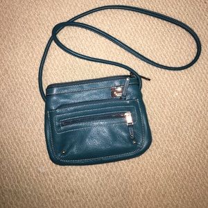Turquoise cross body purse