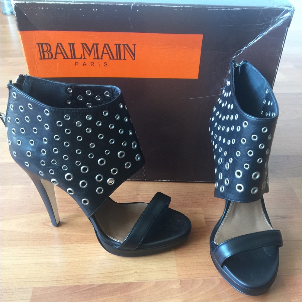 New Balmain Sandals black gold - Picture 1 of 4