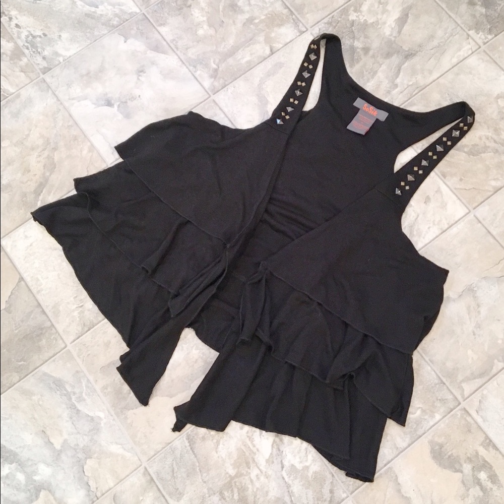 NWOT SOSIK Black Vest