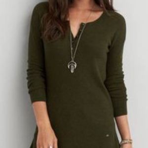 LAST DAY TO BUY. AEO Henley pullover sweater