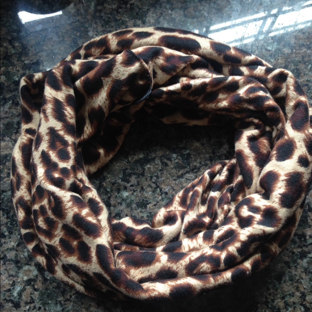 LAST DAY TO BUY.  Leopard print infinity scarf;