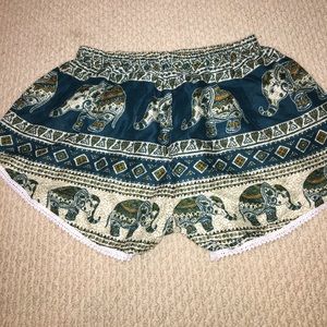 Elephant printed shorts